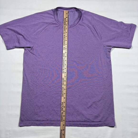 Uniqlo Dry-Ex Ordor Control Cool to The Touch Purple Performance T-Shirt Mens L - Picture 8 of 11